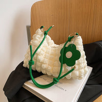 White with green